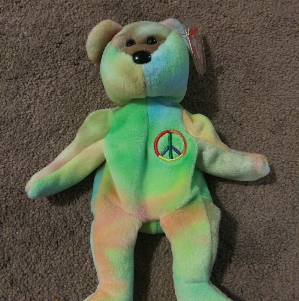 "Peace", TY Original Beanie baby.